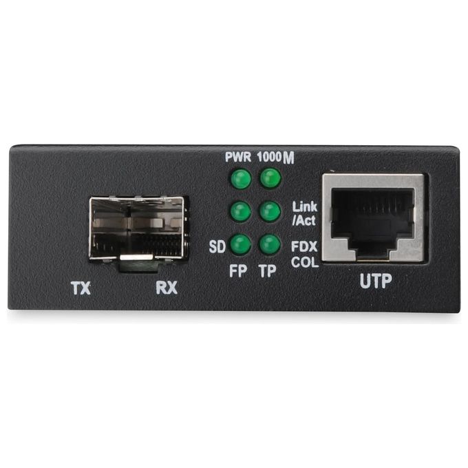 Digitus Convertitore Media Gigabit Ethernet 1000 Mbit-s Nero