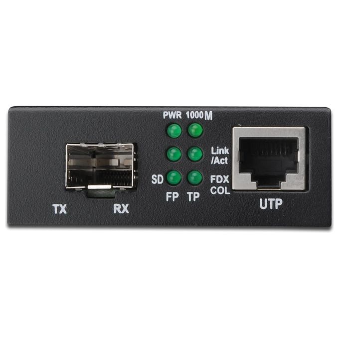 Digitus Convertitore Media Gigabit Ethernet 1000 Mbit-s Nero