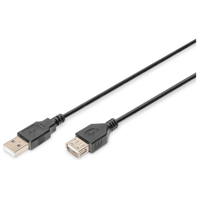 Assmann Electronic Cavo Usb 1,8mt 2.0 Usb A Nero