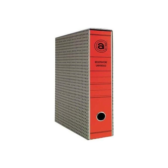 Brefiocart Cf12 registratori dorso 8cm Rosso