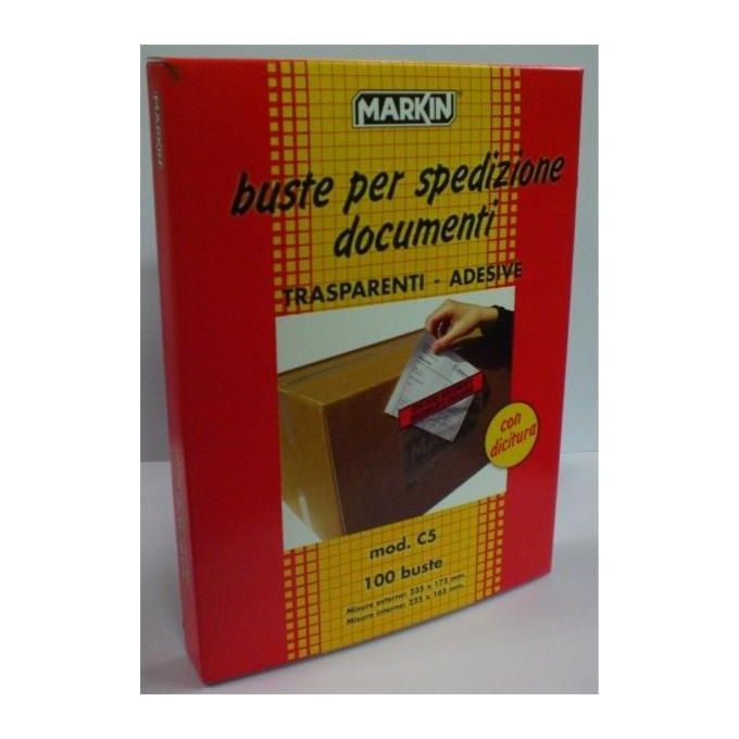 Markin Confezione 100buste Adesive c5 225x165mm