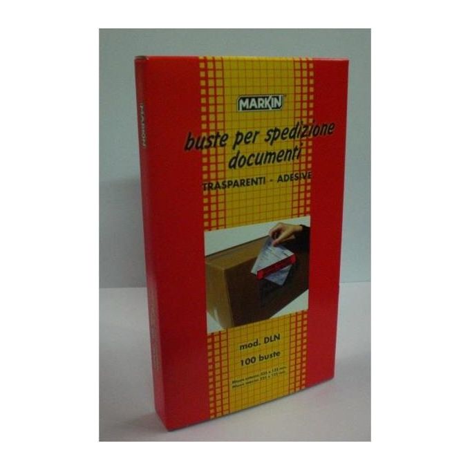 Markin Confezione 100buste Ades. dln 225x122mm