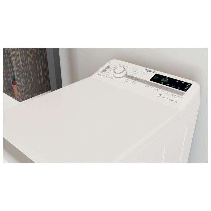 Whirlpool TDLR 7231BS IT Lavatrice Caricamento dall'Alto 7Kg 1151 Giri-min Bianco