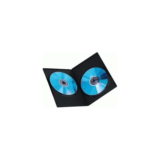 Hama 00051184 DVD Slim Double Box Custodia per 2 DVD Confezione da 10 Pezzi colore Nero