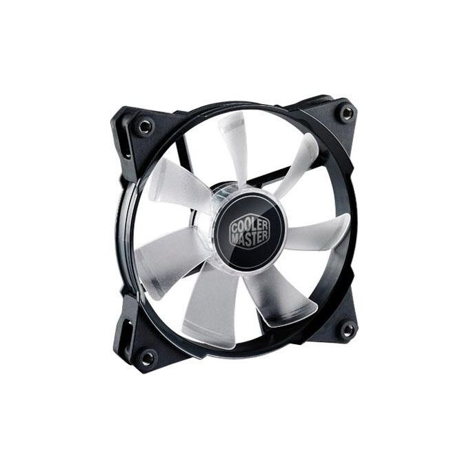 Cooler Master JetFlo 120 Ventilatore PC 12cm Nero e Bianco LED Raffreddamento Case