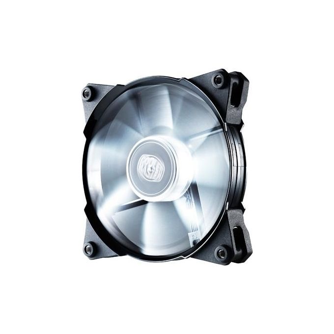 Cooler Master JetFlo 120 Ventilatore PC 12cm Nero e Bianco LED Raffreddamento Case