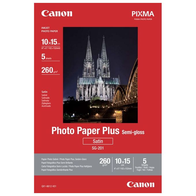 Canon Sg-201 4x6 Semi Glossy 5 Fg