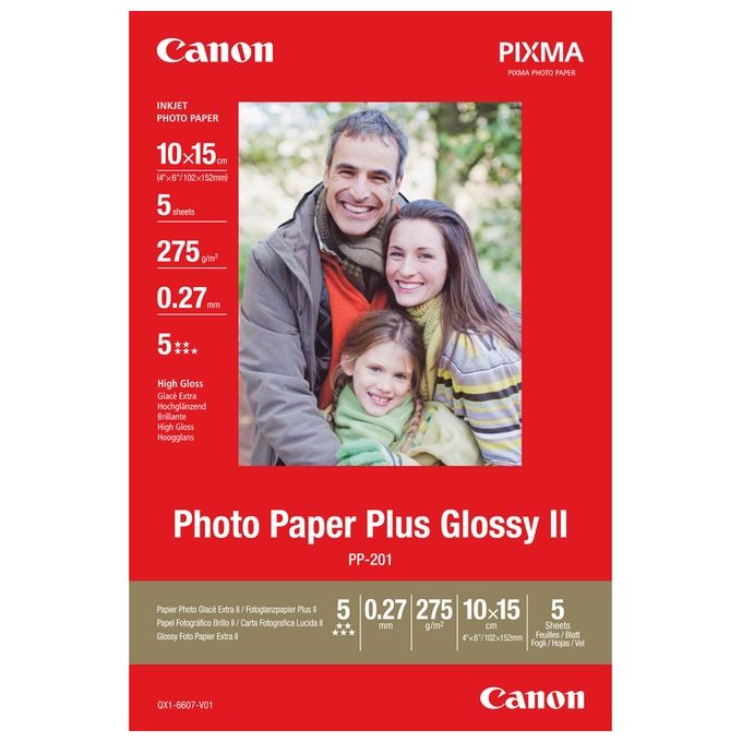Canon Pp-201 10x15 Pluss Glossy 5 Fogli