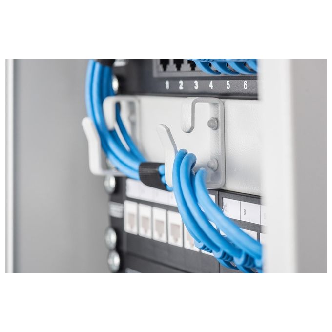 Digitus DN-91420 Pannello Patch Modulare 12 Porte 1U 10'' Keystone Acciaio colore Nero