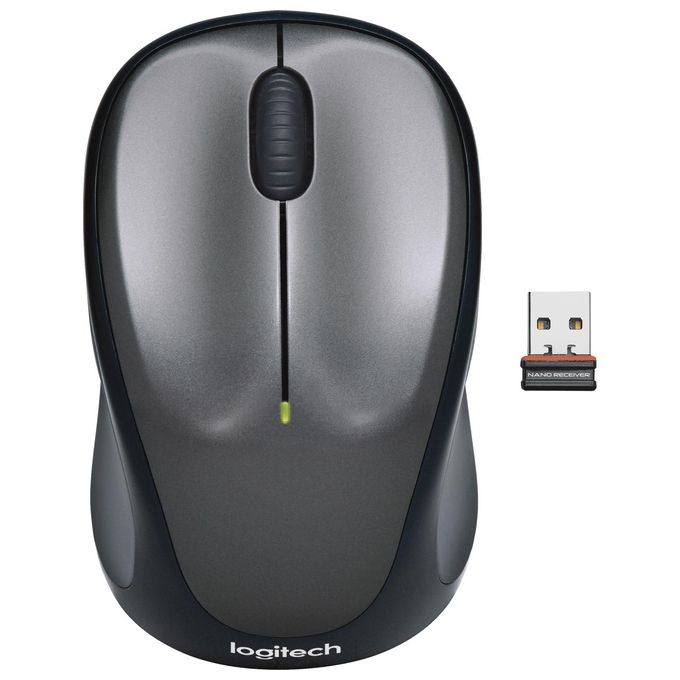 Logitech M235 Mouse Wireless, 2,4 GHz con Ricevitore USB Unifying, Tracciamento Ottico 1000 DPI, Durata Batteria di 12 Mesi, Compatibile con PC, Mac, Laptop, Chromebook - Grigio