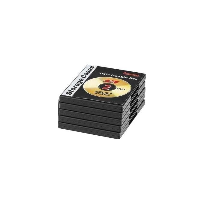 Hama Confezione 5 Custodie DVD Doppie Nero