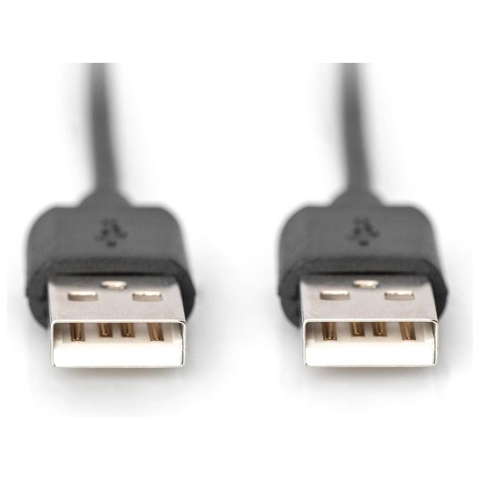 Digitus Cavo Usb 1.80mt Connettori Usb Tipo ''A'' Maschio -Maschio Usb 2.0 Nero