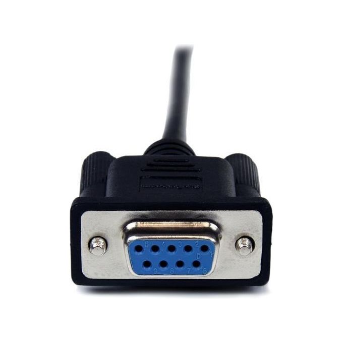 StarTech Cavo Seriale Null Modem Db9 Rs232 Nero 1 M - F-m
