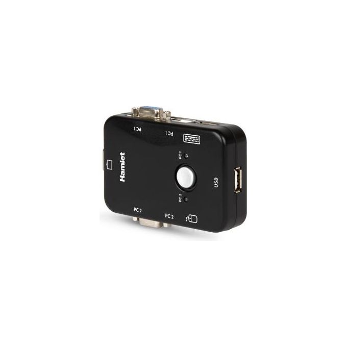 Hamlet Kvm Switch 2pc Con 3 Usb   vga