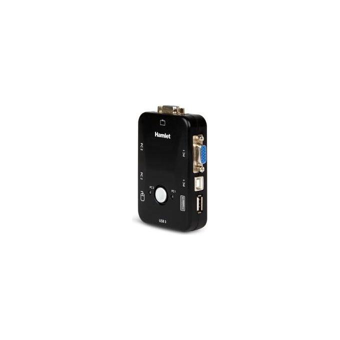 Hamlet Kvm Switch 2pc Con 3 Usb   vga