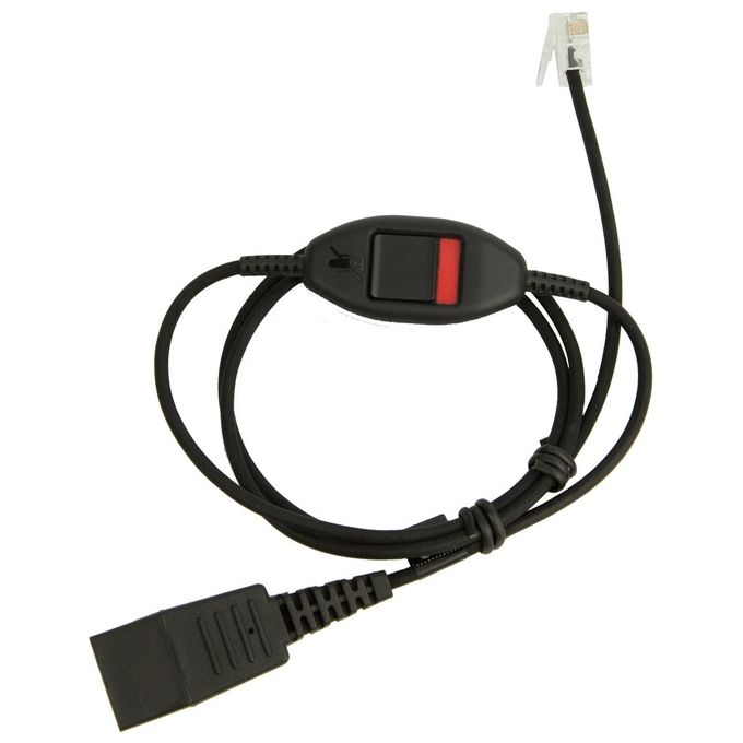 Jabra 8800-01-20 Cavo per Cuffie RJ-10 a Disconnessione Rapida 1mt
