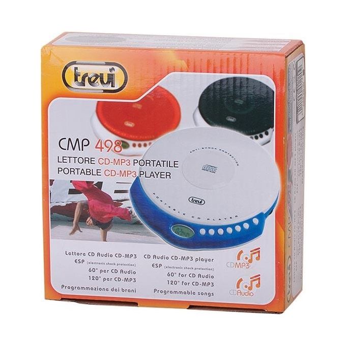 Trevi CMP 498 Lettore Cd Mp3 Portatile Nero