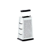 Lagostina Cucinieri Grattugia a 4 Lame con Bordo Antiscivolo Acciaio Inox 25x12 cm