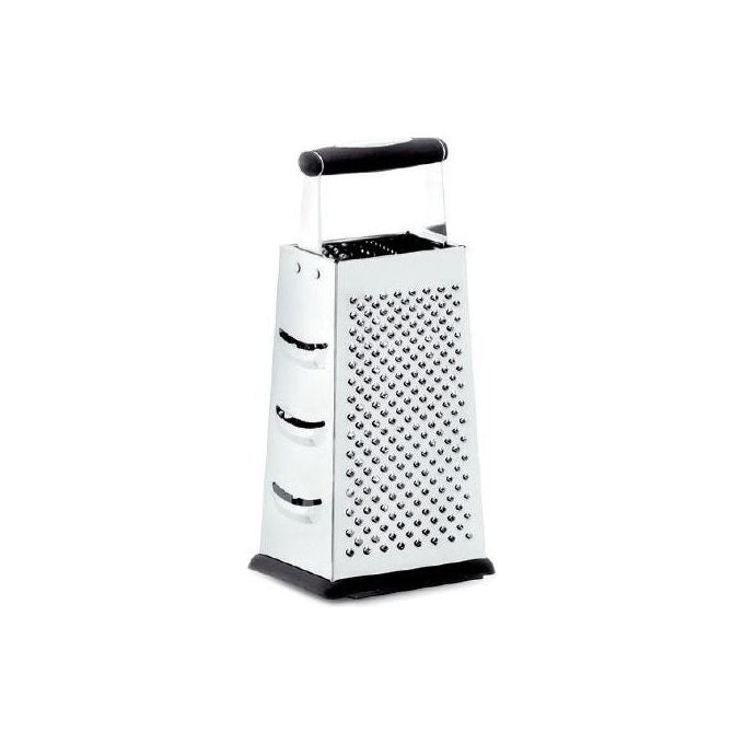Lagostina Cucinieri Grattugia a 4 Lame con Bordo Antiscivolo Acciaio Inox 25x12 cm