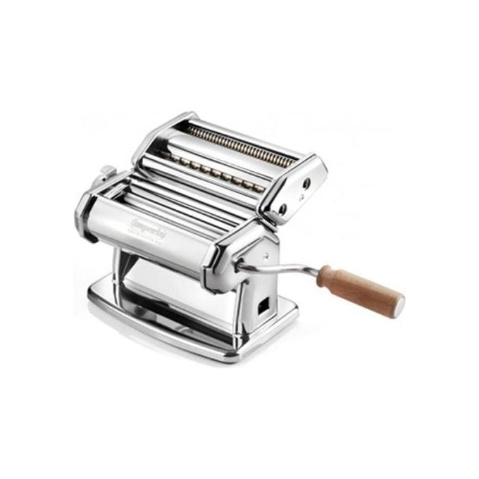 Imperia 100 New iPasta Macchina per la Pasta Manuale Acciaio Cromato Rullo 150 mm 6 Spessori Made in Italy colore Acciaio inox