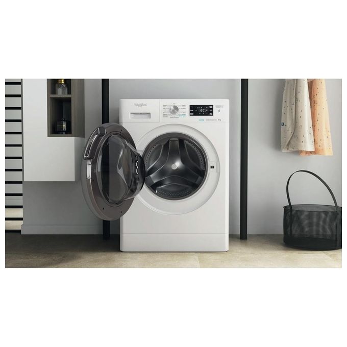 Whirlpool FFB 846 SV IT Lavatrice Caricamento Frontale 6° SENSO Steam Refresh Classe energetica A Capacita' di carico 8 Kg Centrifuga 1400 giri Inverter