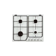 DeLonghi YBF46 ASV Piano Cottura a Gas 4 Zone con valvole di sicurezza Griglie in piattina smaltata 60 cm Bianco