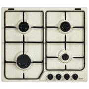DeLonghi SF46ASV Piano Cottura a Gas 4 Zone 1 Bruciatore Tripla Corona 60 cm Sabbia