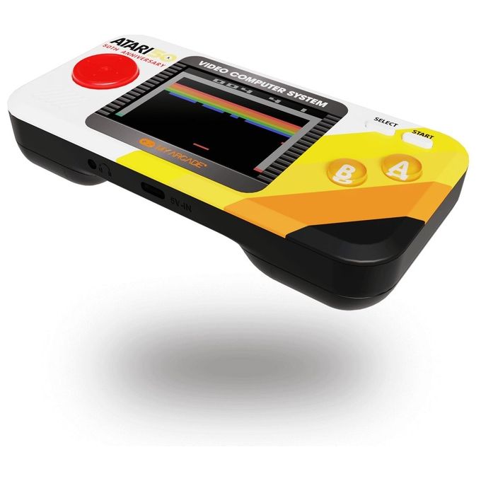 My Arcade DGUNL-7015 Pocket Player Pro Console Portatile con 100 Giochi Schermo da 2,75'' Alimentazione con 4 Batterie AA o USB-C colore Multicolore