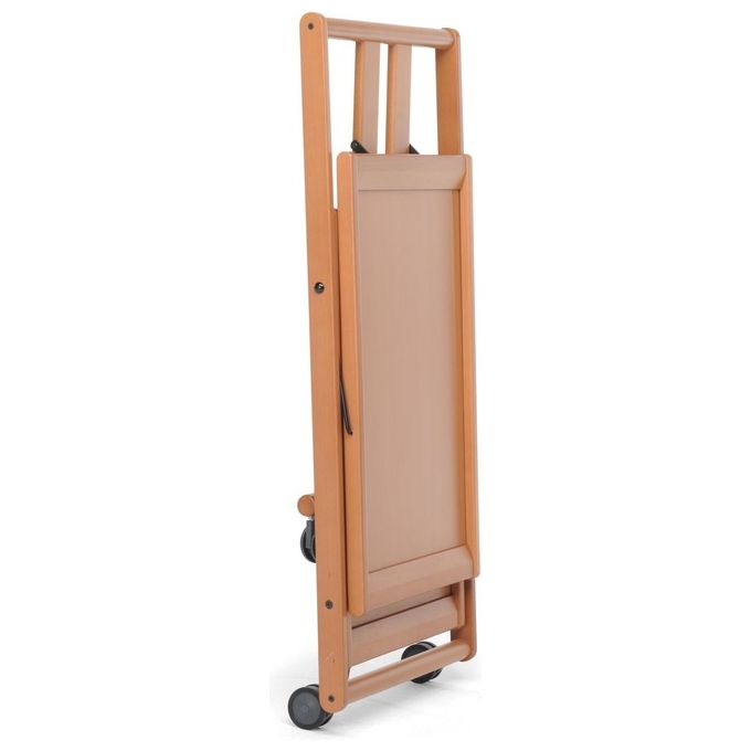 Foppapedretti Carrello Portavivande Pieghevole 2 Piani - Modello Sprint Noce