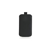 CELLY Nabuk Case Black XL Cover per Smartphone in Pelle Sintetica con Design Elegante e Protettivo per Utilizzo Quotidiano