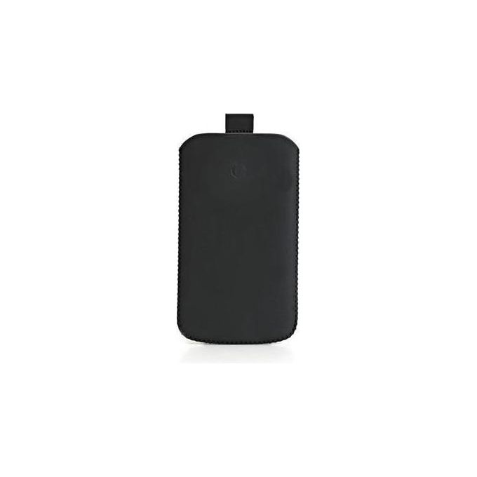 CELLY Nabuk Case Black XL Cover per Smartphone in Pelle Sintetica con Design Elegante e Protettivo per Utilizzo Quotidiano