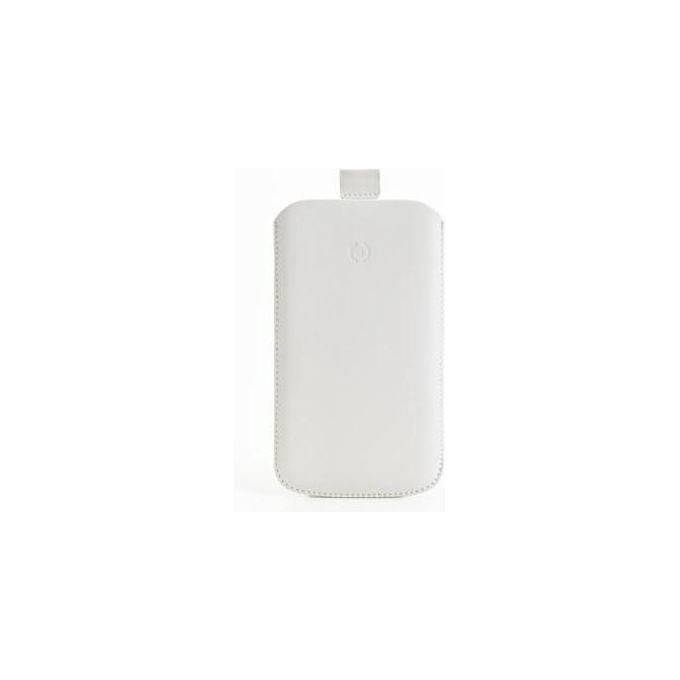 Celly TURBOXL02 Turbo Custodia a Sacchetto per Samsung Galaxy S II in Nabuk Sintetico colore Bianco