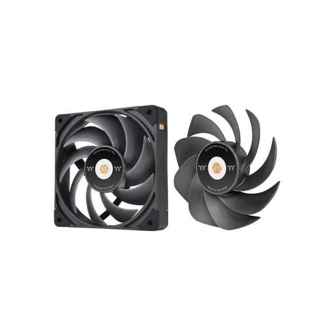 Thermaltake TOUGHFAN EX12 Pro CL-F171-PL12BL-A Ventilatore per Case 12 cm 3 Pezzi 2000 rpm 29.8 dB tipo di cuscinetto Idraulico colore Nero