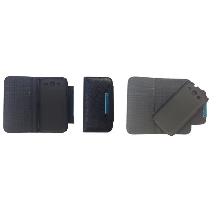 Swiss charger Custodia per Samsung Galaxy SIII Modello A Libro Con Inserto Staccabile