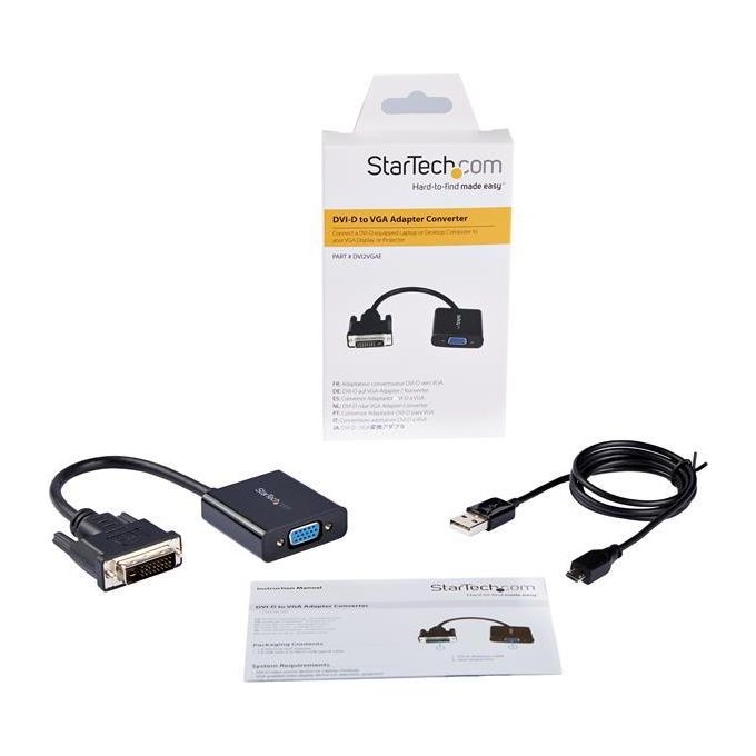 StarTech Cavo convertitore adattatore attivo DVI-D a VGA - 1920x1200