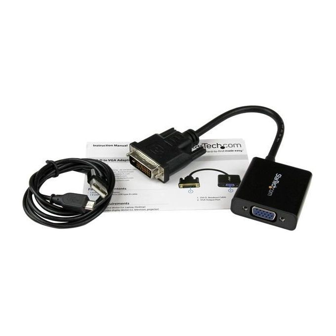 StarTech Cavo convertitore adattatore attivo DVI-D a VGA - 1920x1200