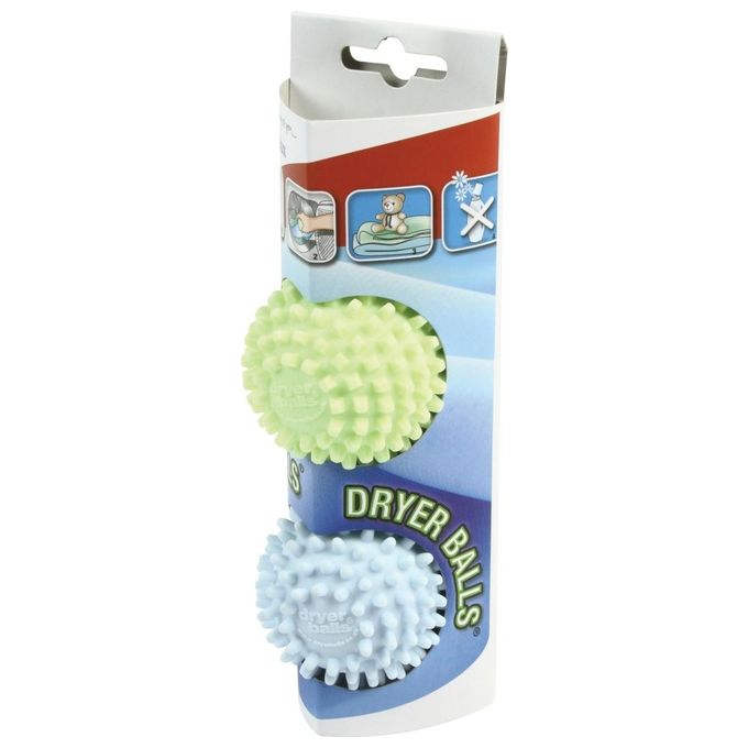Electrolux EDBALL - Set di 2 palline per asciugatrice, riducono i tempi di asciugatura fino al 25%, ammorbidiscono i tessuti e riducono le pieghe, Blu e Giallo