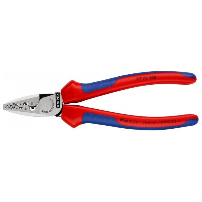 Knipex Pinza per Serrare Terminali a Bussola 180mm