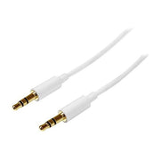 StarTech Cavo audio stereo slim da 3,5 mm Bianco 2 m - M-M
