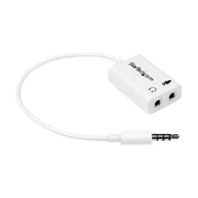 StarTech Adattatore splitter cuffie da 4 posizioni da 3,5 mm a 2 da 3 posizioni da 3,5 mm M-F - Bianco