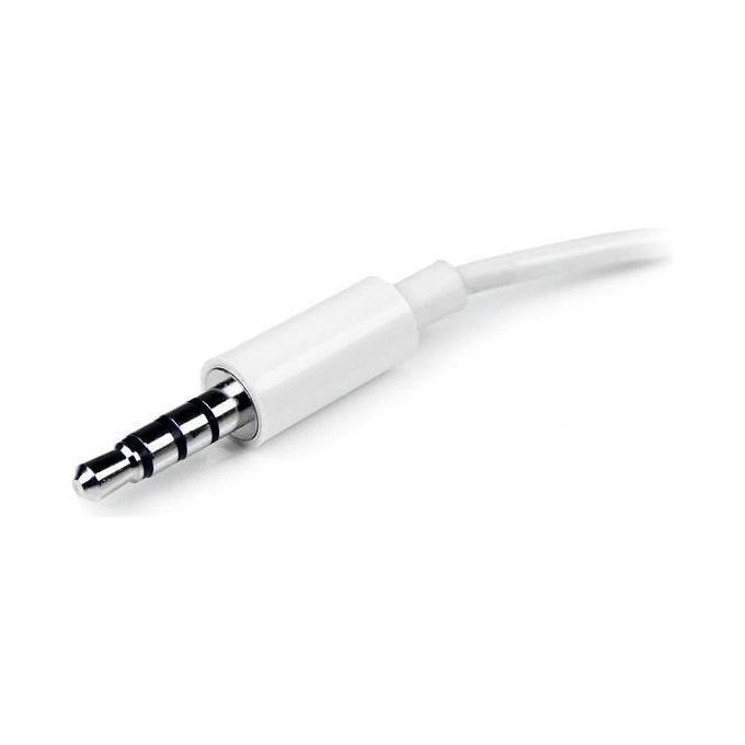 StarTech Adattatore splitter cuffie da 4 posizioni da 3,5 mm a 2 da 3 posizioni da 3,5 mm M-F - Bianco