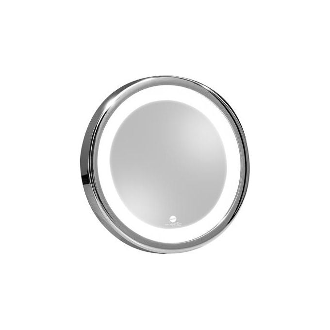 Macom Sensation 211 Solar Specchio Ingranditore Cosmetico per Trucco, Ingrandente 7x con Luce Led e Ventose