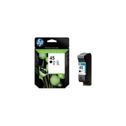 Hp cartuccia ink-jet nero 45 deskjet 1280-9300 officejet pro 11x0c photosmart 1000 serie