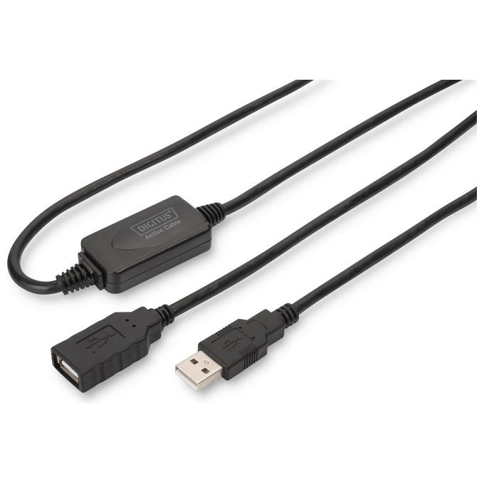 Digitus Estensore Di Linea Usb 2.0 Maschio-femmina Con Cavo Da Mt. 15