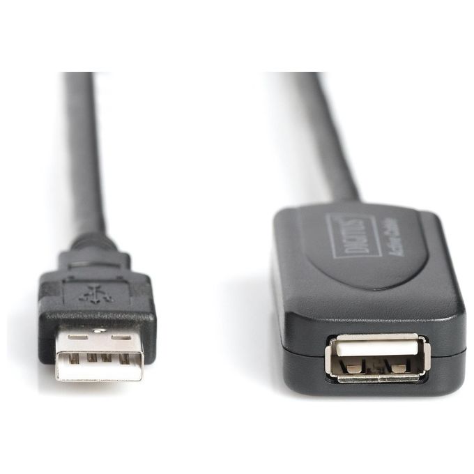 Digitus Estensore Di Linea Usb 2.0 Maschio-femmina Con Cavo Da Mt. 25