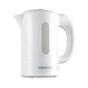 Kenwood JKP250 - Bollitore elettrico da viaggio 0,5 L, 650 W, Doppia tensione 120-220V, Filtro removibile, Include 2 tazze e 2 cucchiaini, Bianco