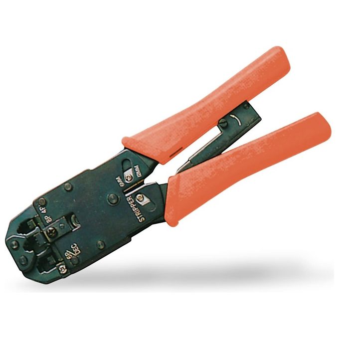 Link pinza universale per crimpare connettori 4,6,8 poli rj11 rj12 rj45