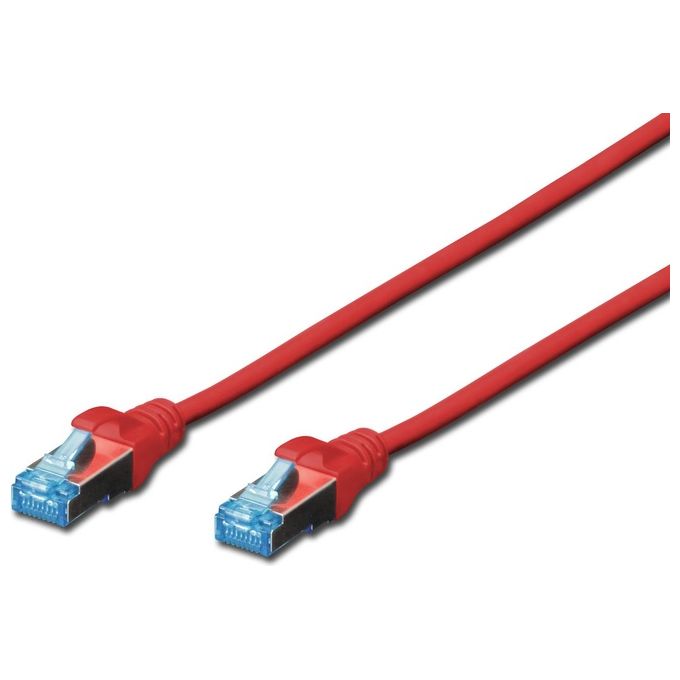 Digitus Cavo di Rete Cat. 5e Schermato Sf-Utp Rosso 2mt
