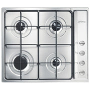 Smeg S64S Piano Cottura a Gas 4 Zone 60 cm Acciaio Inox