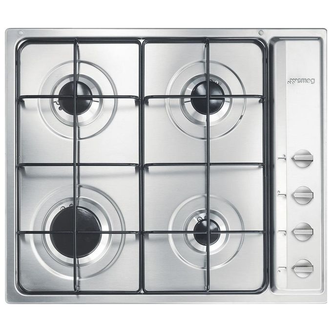 Smeg S64S Piano Cottura a Gas 4 Zone 60 cm Acciaio Inox